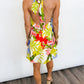 Tropical Daydream Halter Mini Dress
