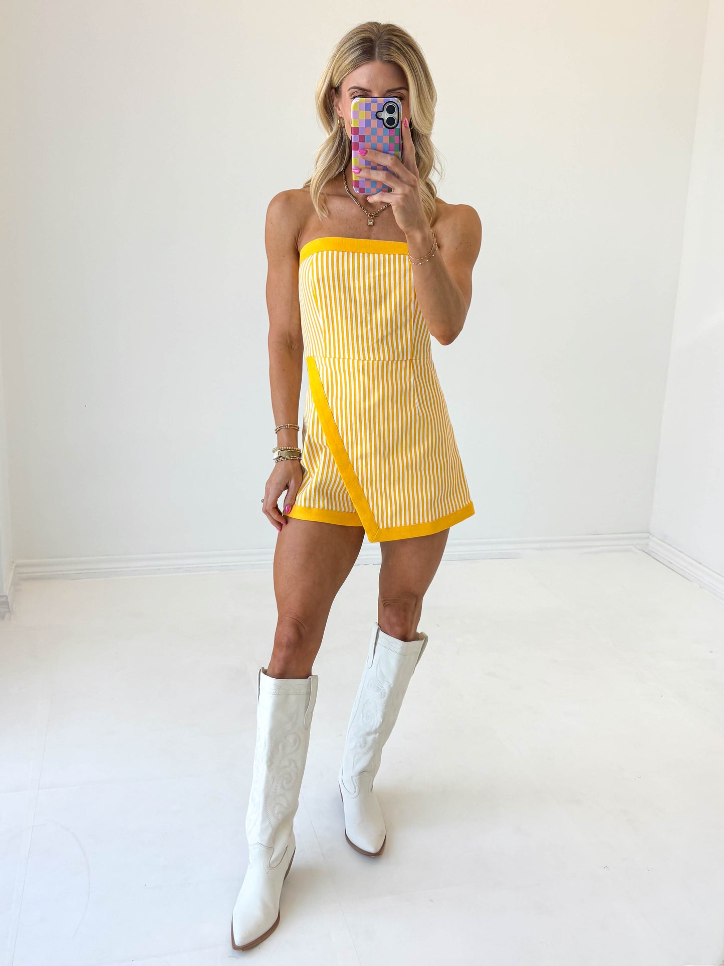 Sunshine Sideline Stripe Romper