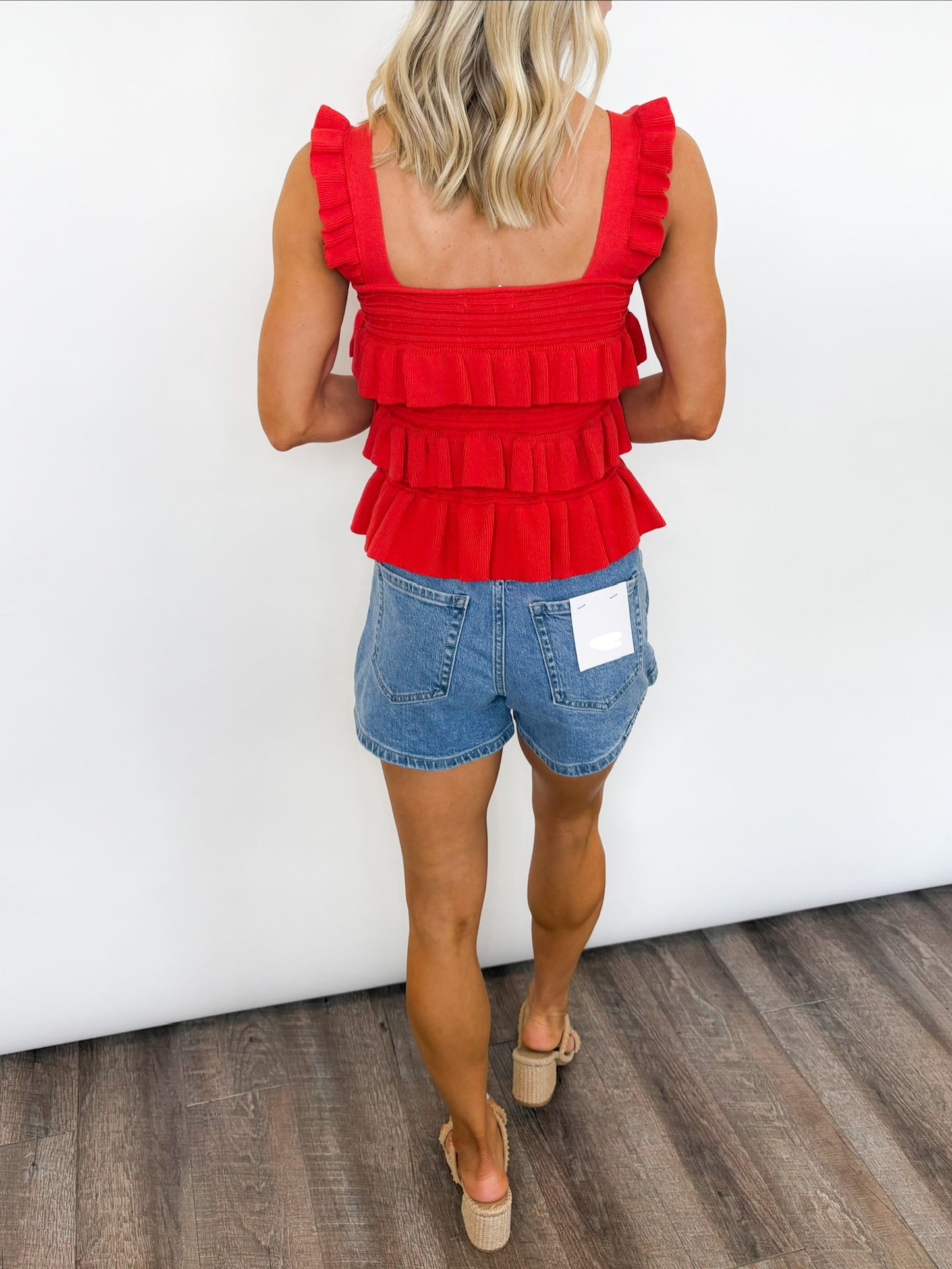 Sunset Ruffle Top