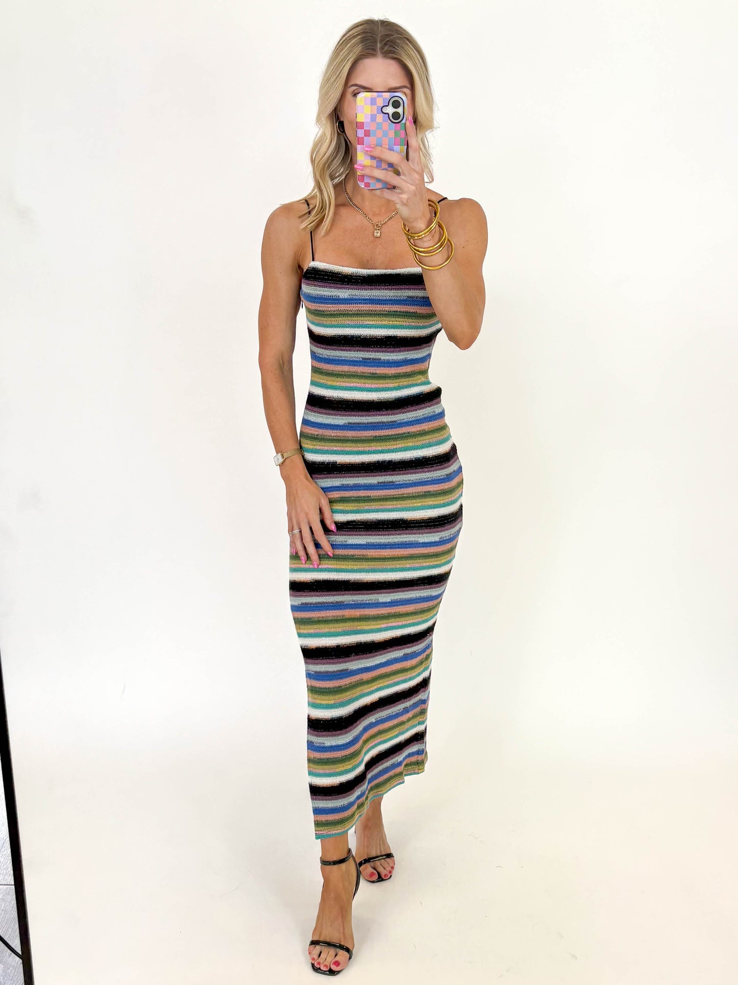Coastal Mosaic Maxi Dress
