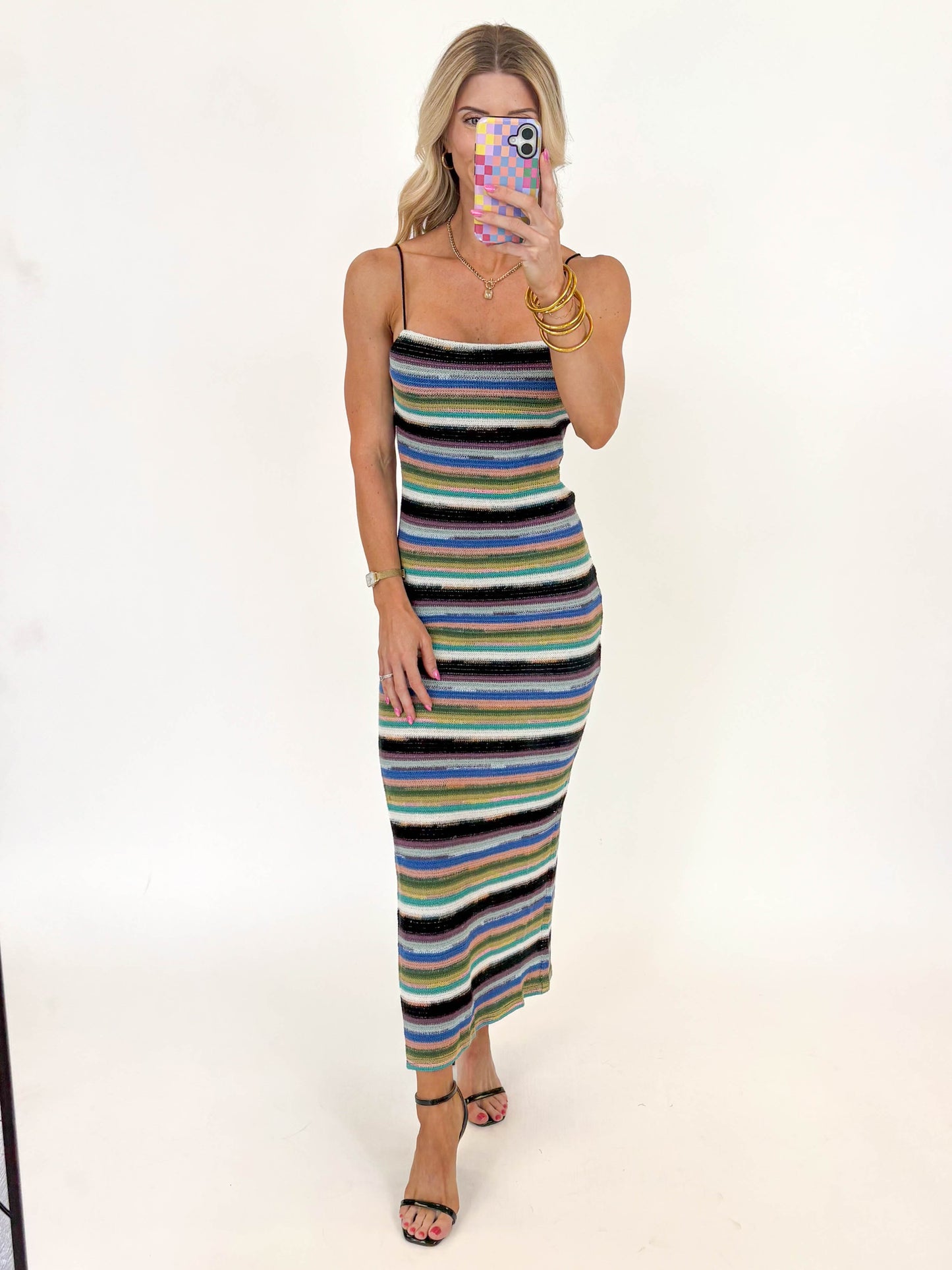 Coastal Mosaic Maxi Dress