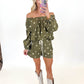 Olive Grove Off-Shoulder Set