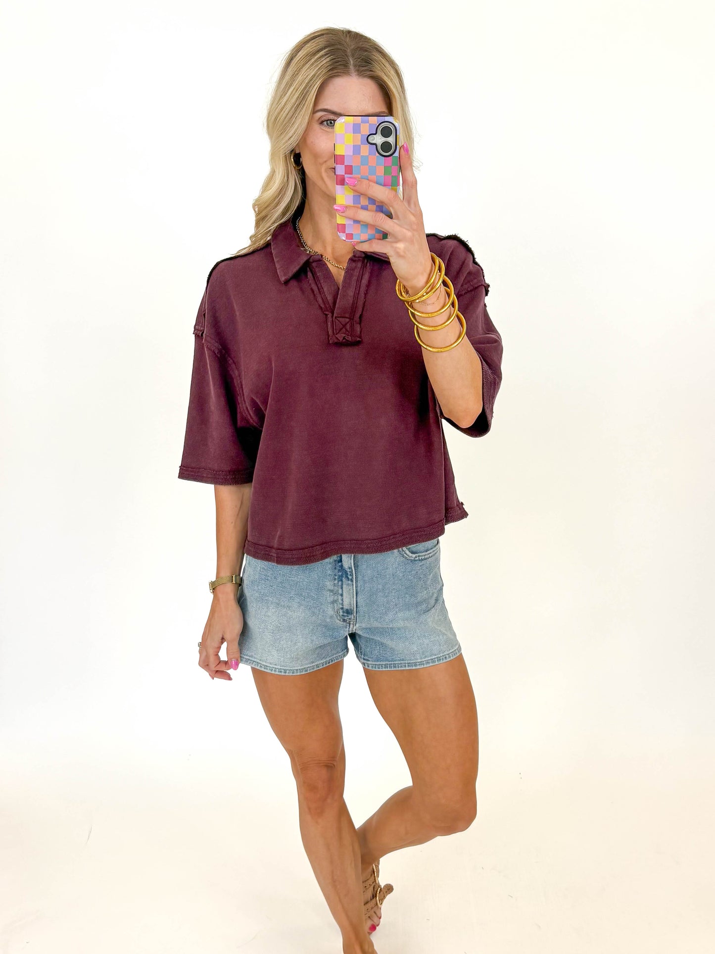 Off Duty Polo Top - MORE COLORS
