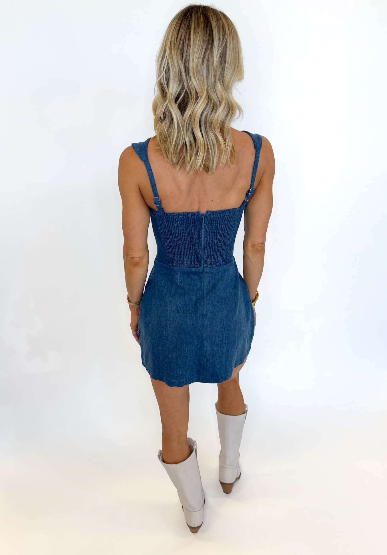 Downtown Denim Pocket Romper