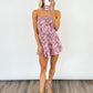 Sunset Bloom Strapless Romper