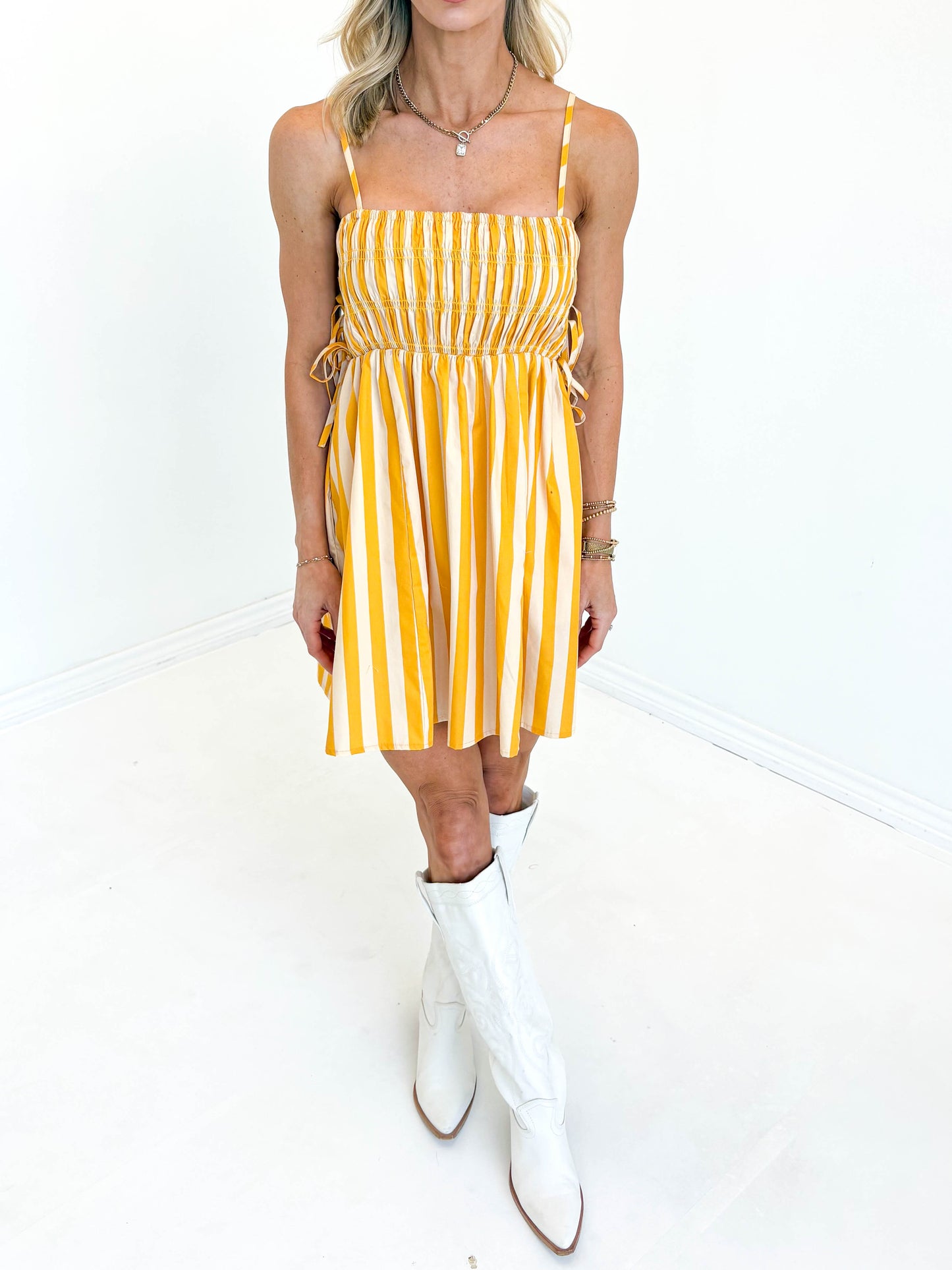 Golden Stripe Dress