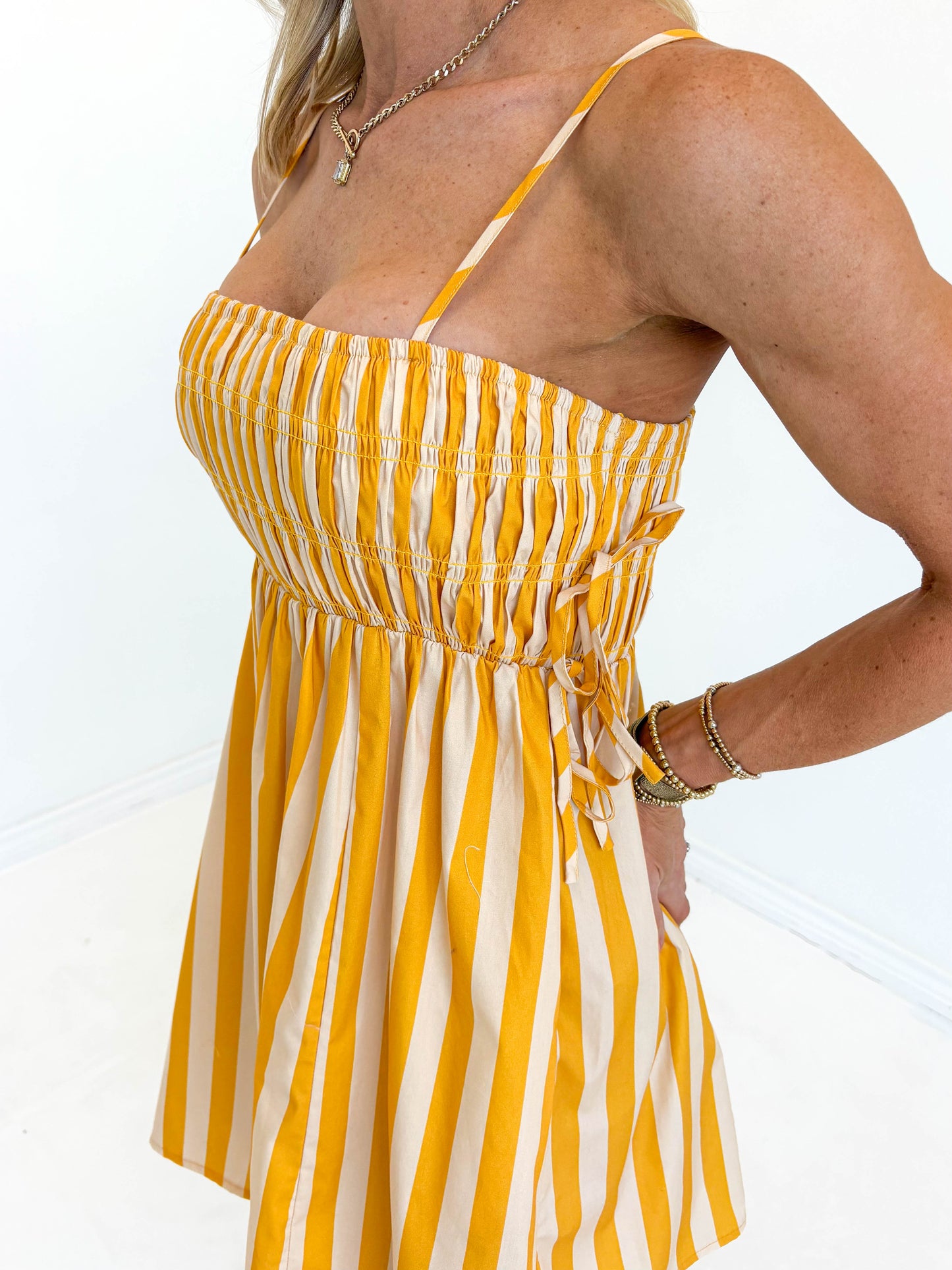 Golden Stripe Dress