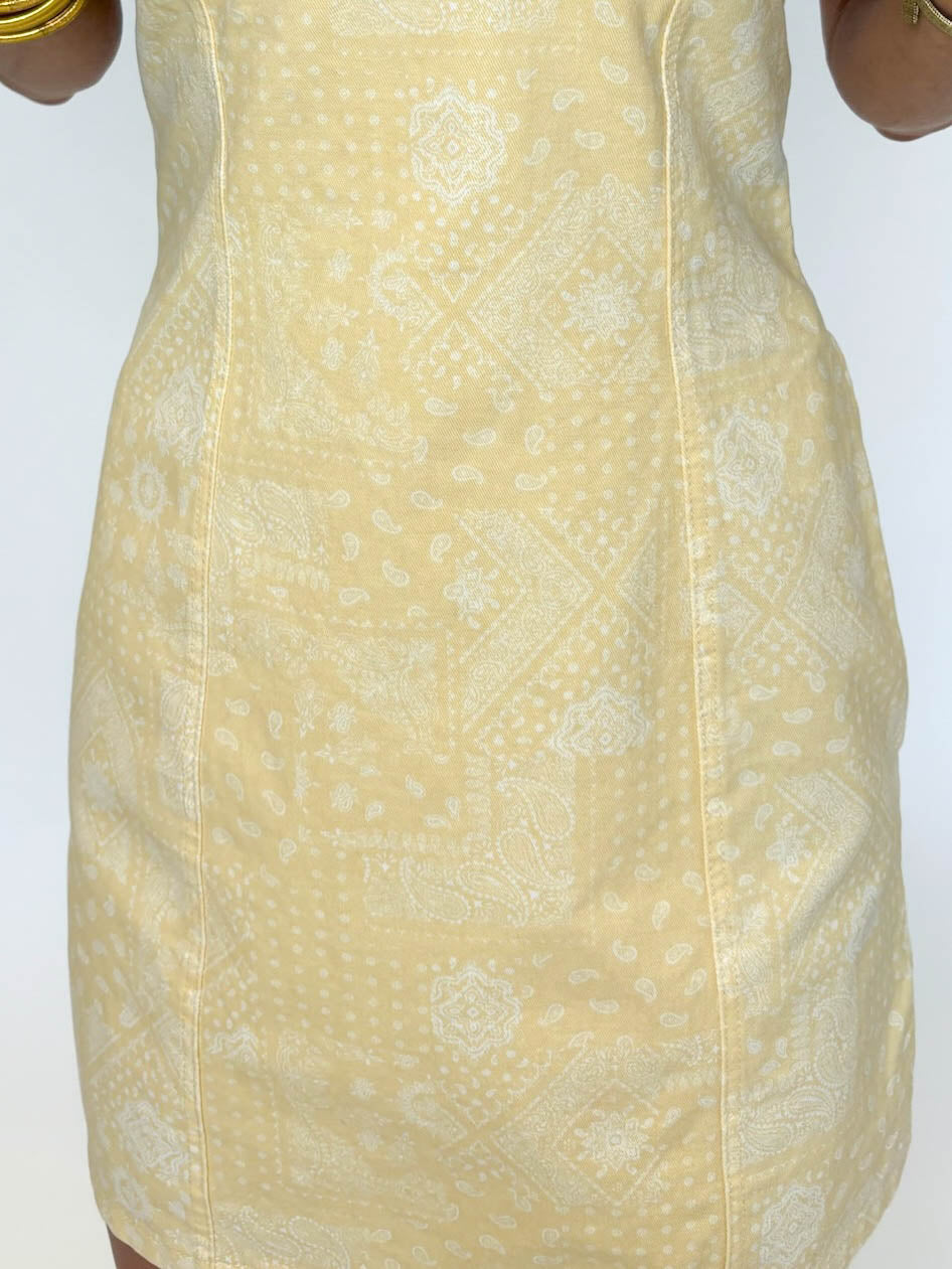 Golden Hour Tie-Front Mini Dress