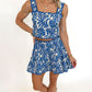Azure Escape Skirt Set