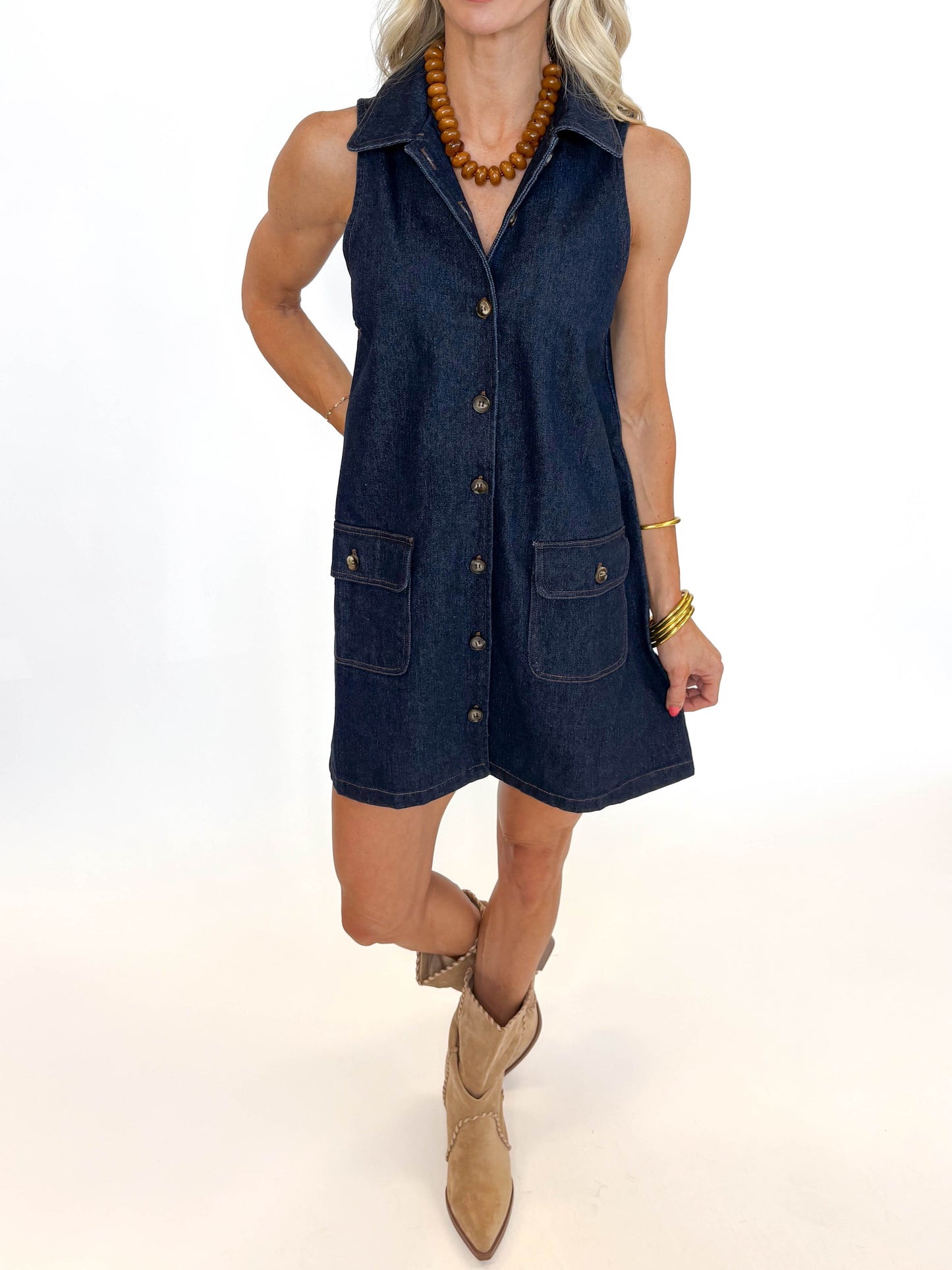 Midnight Manor Denim Dress