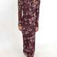 Plum Petals Maxi Dress