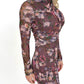 Plum Petals Maxi Dress