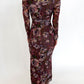 Plum Petals Maxi Dress