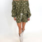 Olive Grove Off-Shoulder Set
