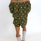 Olive Grove Off-Shoulder Set