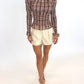 Harvest Plaid Smocked Top