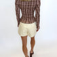 Harvest Plaid Smocked Top