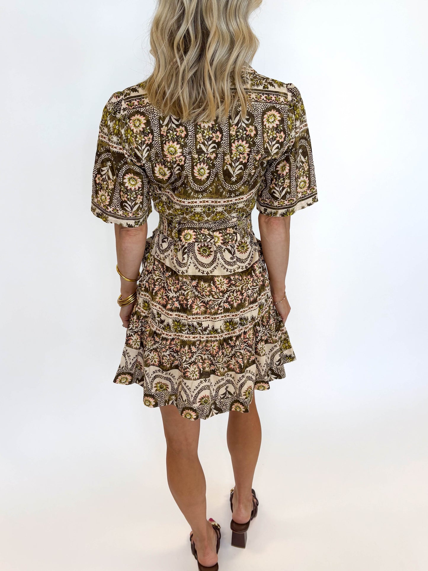 Vintage Bloom Shirt Dress