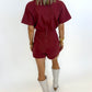Kickoff Cargo Romper - WINE
