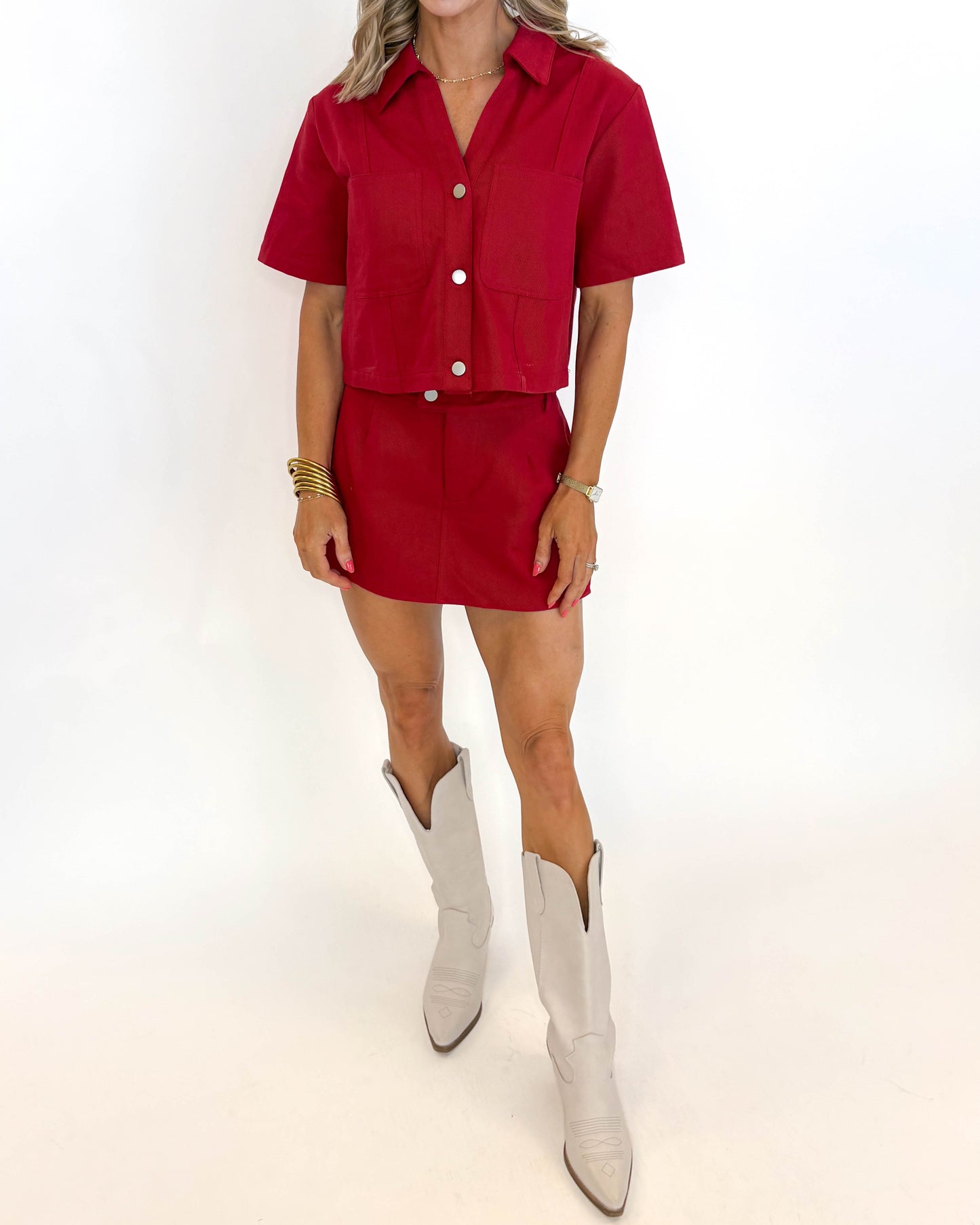 Scarlet Sideline Set - CRIMSON