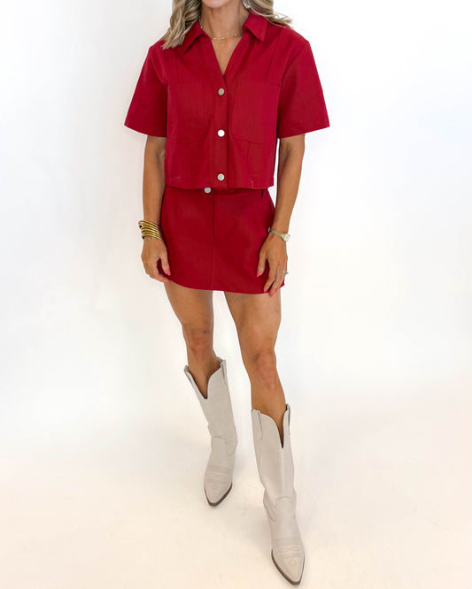 Scarlet Sideline Set - CRIMSON