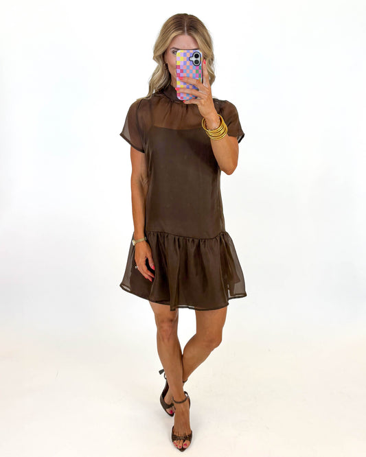 Espresso Evening Dress