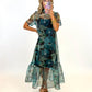 Emerald Elegance Midi Dress