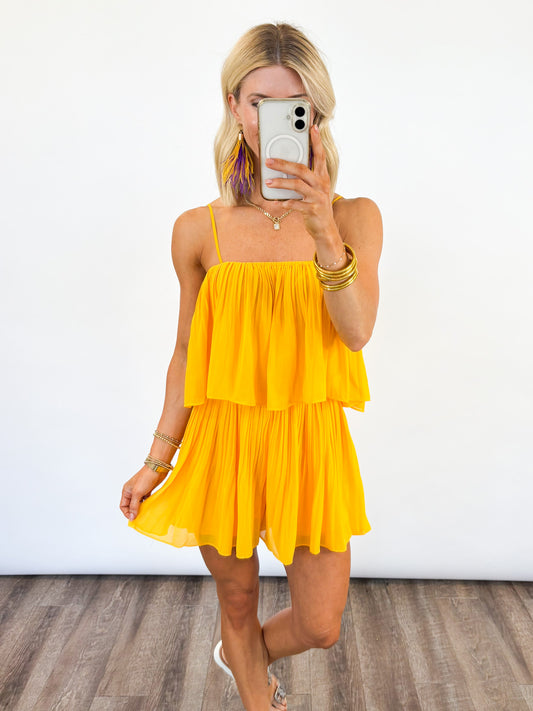 Golden Game Day Romper