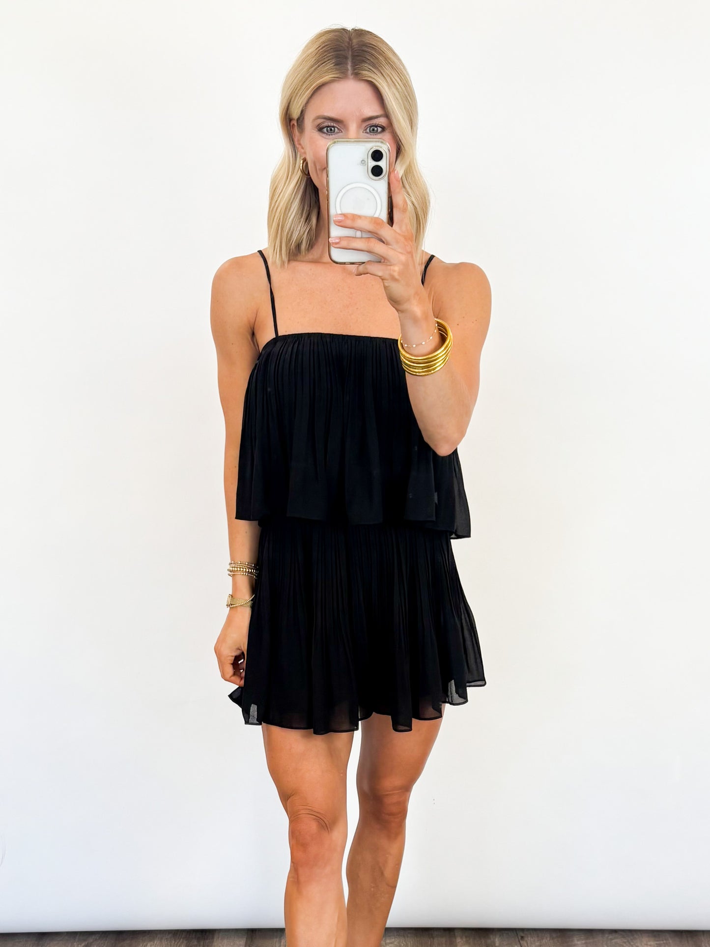 Blackout Pleated Romper