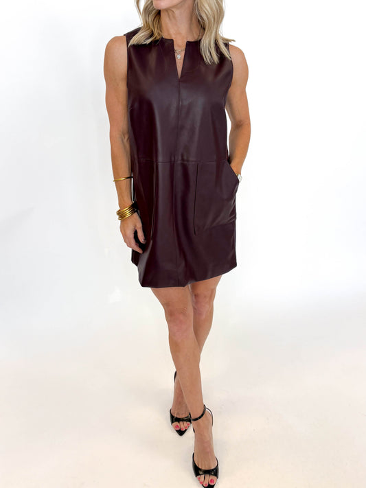 City Chic Faux Leather Dress - MORE COLORS