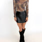 Mocha Mirage Mesh Top