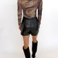 Mocha Mirage Mesh Top