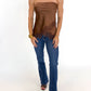 Mocha Muse Lace Top
