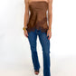 Mocha Muse Lace Top