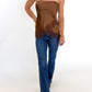 Mocha Muse Lace Top