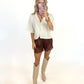 Lace & Luxe Satin Shorts - MORE COLORS