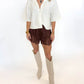 Lace & Luxe Satin Shorts - MORE COLORS