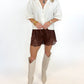 Lace & Luxe Satin Shorts - MORE COLORS