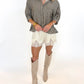 Olive Orchard Peplum Top