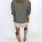 Olive Orchard Peplum Top