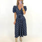 Blue Belle Plaid Maxi Dress