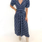 Blue Belle Plaid Maxi Dress