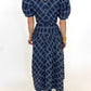 Blue Belle Plaid Maxi Dress