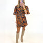Fall Harvest Floral Dress
