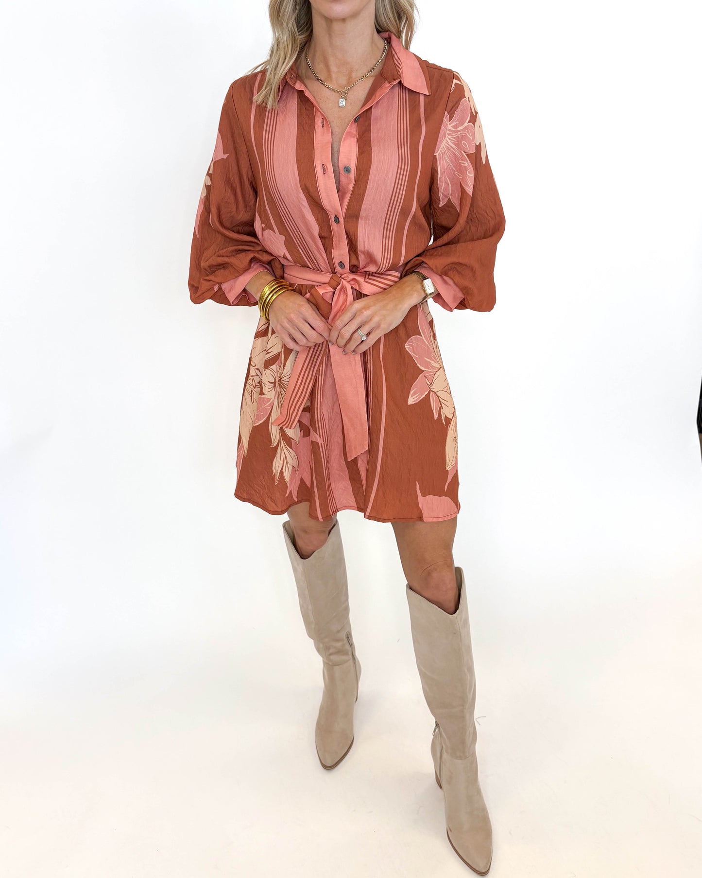 The Autumn Romance Shirt Dress