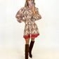 Autumn Mosaic Mini Dress