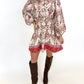 Autumn Mosaic Mini Dress