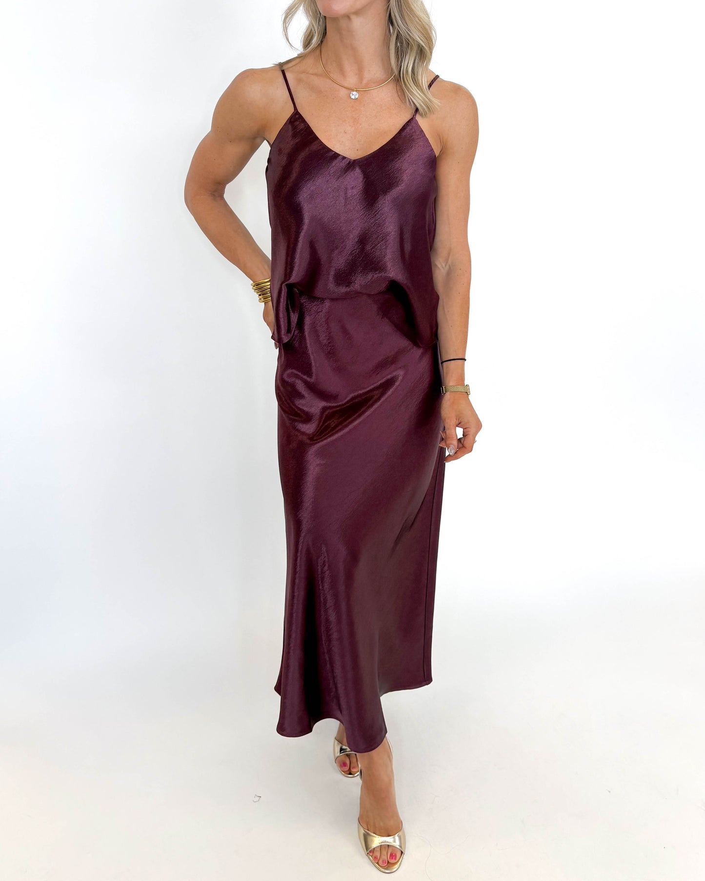 Merlot Moon Satin Set