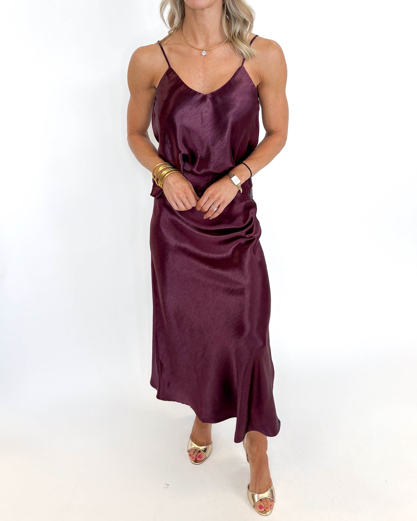 Merlot Moon Satin Set