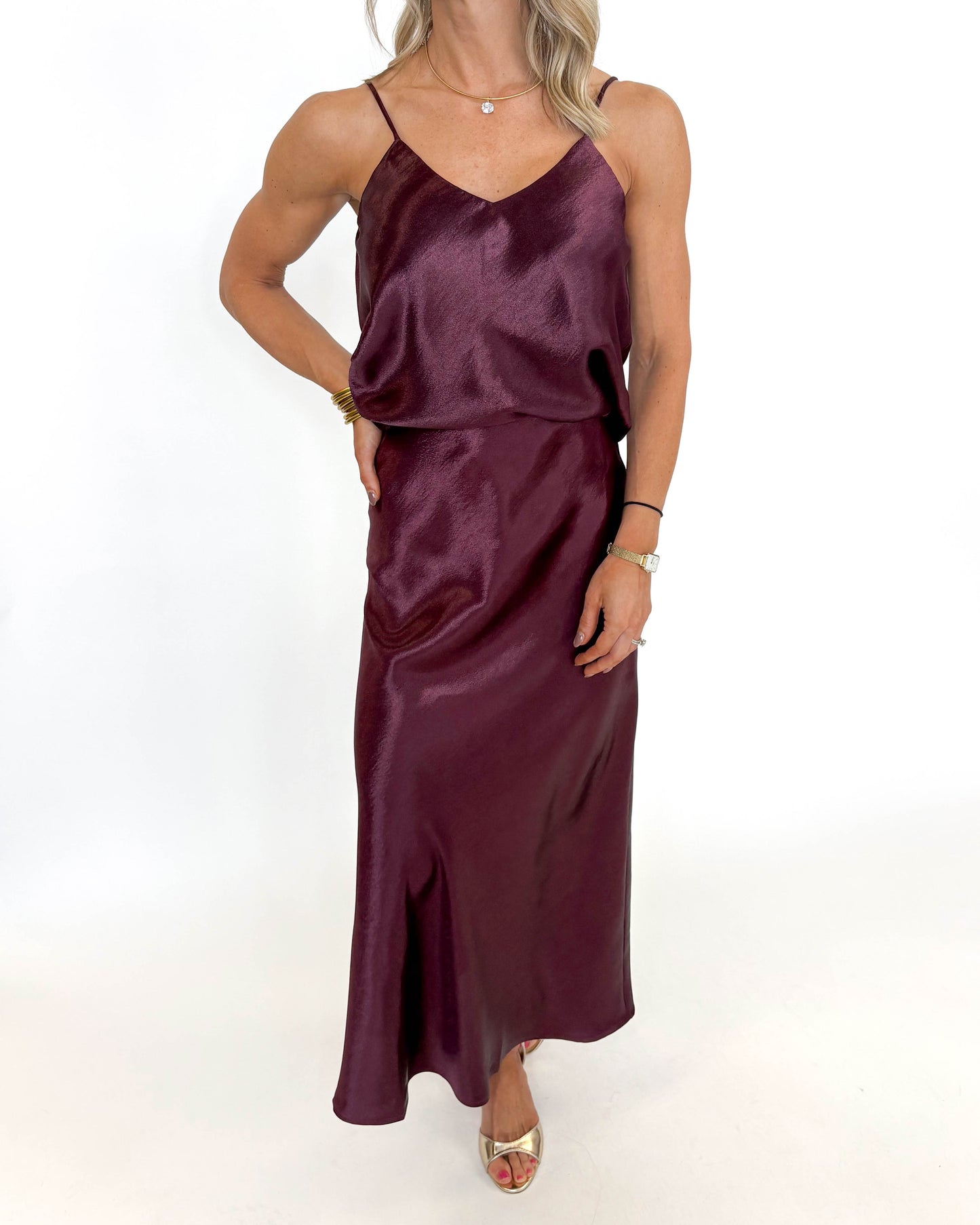 Merlot Moon Satin Set